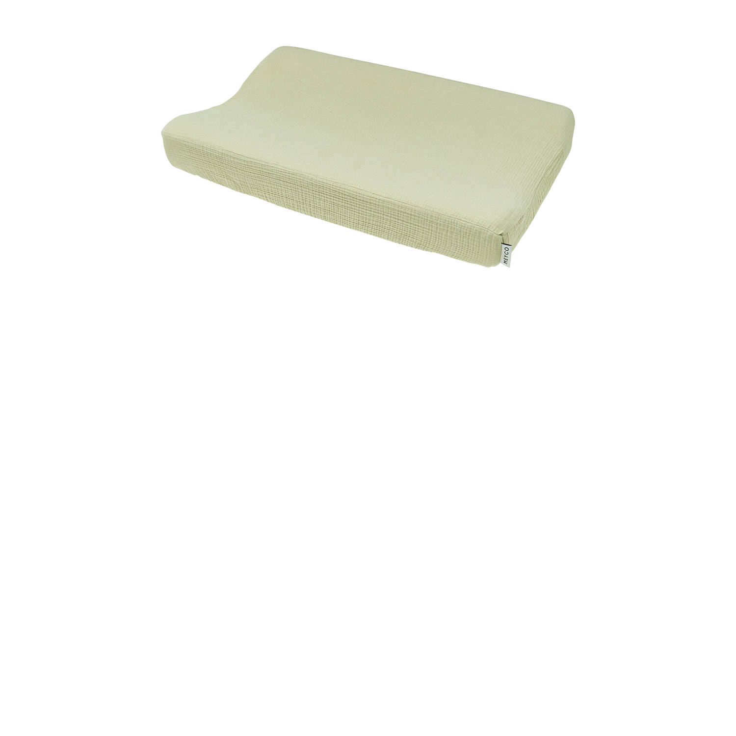 Meyco pre-washed hydrofiel aankleedkussenhoes soft olive
