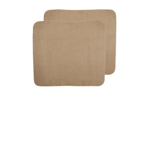 badstof aankleedkussenhoes - set van 2 taupe
