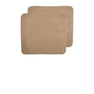 badstof aankleedkussenhoes - taupe (set van 2)