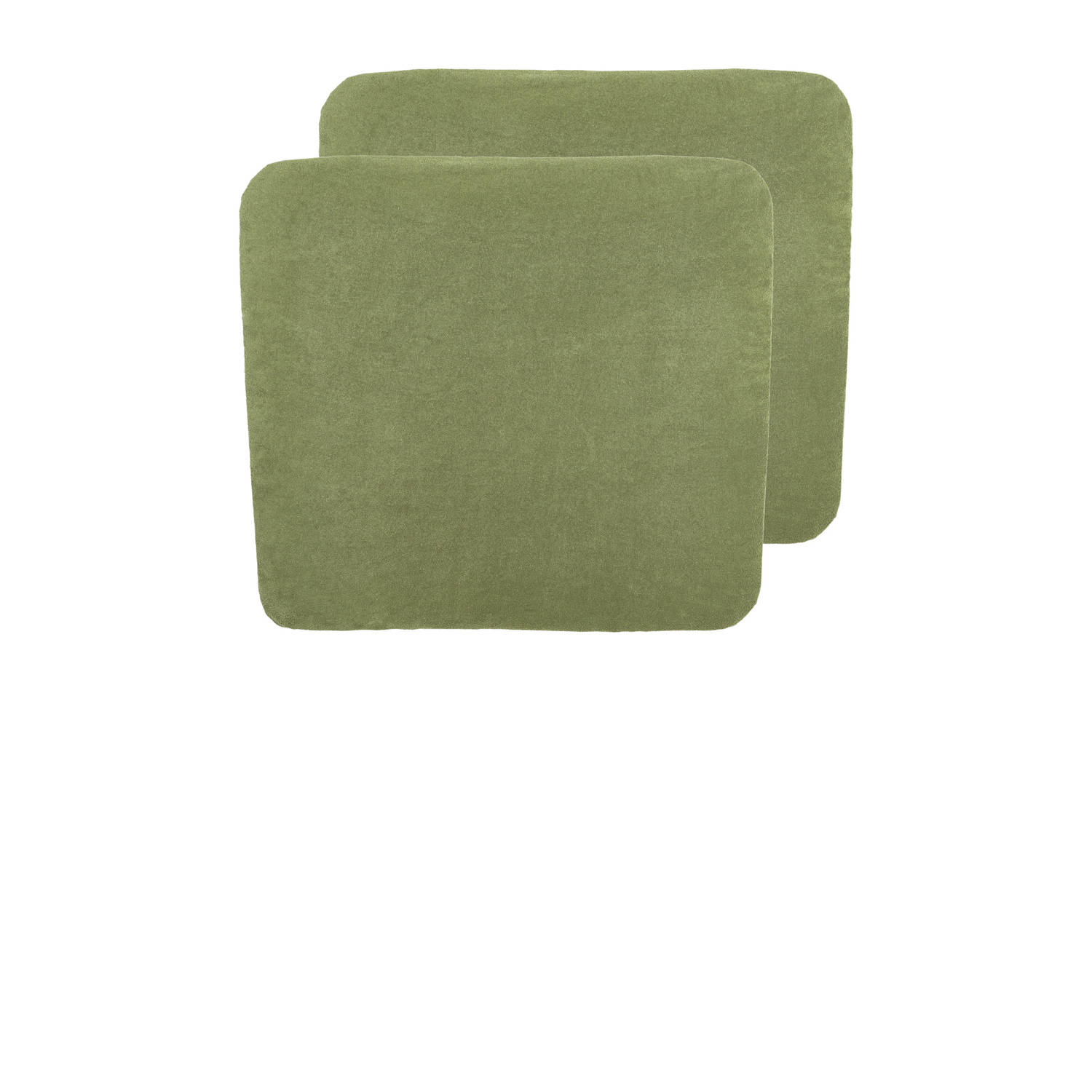 Meyco badstof aankleedkussenhoes set van 2 olive green