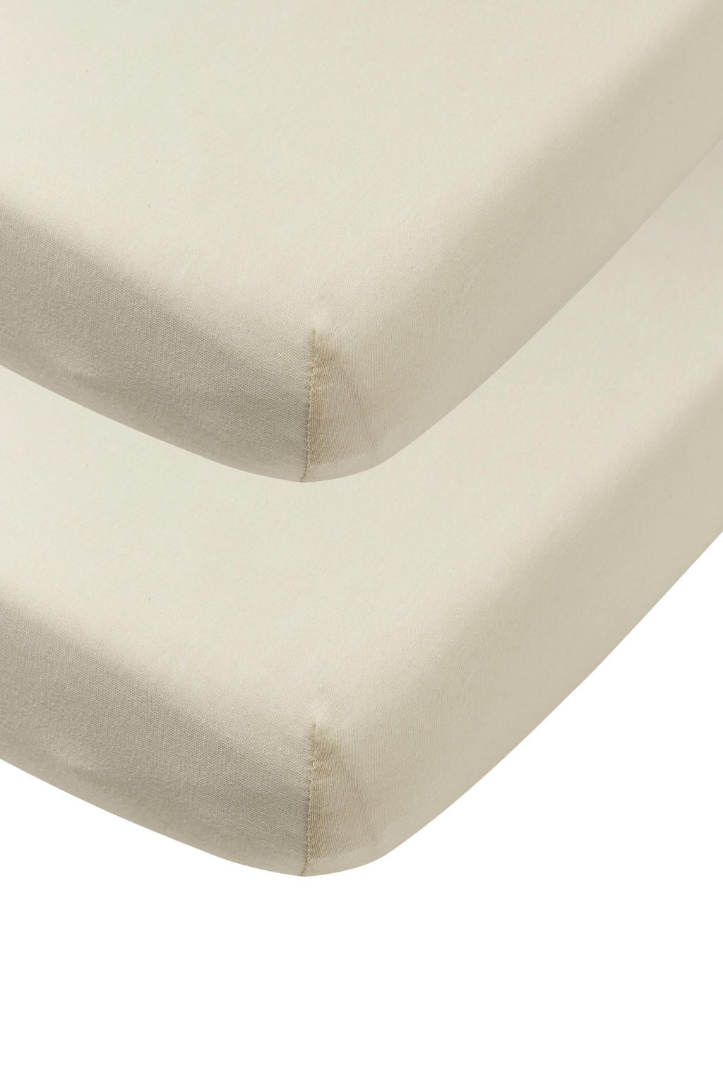 Meyco jersey hoeslaken ledikant - soft sand (set van 2)