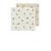 Meyco pre-washed hydrofiele doek Ginkgo - offwhite/soft sand (set van 2)