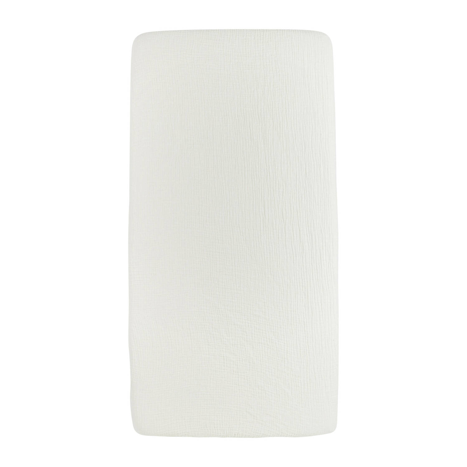 Meyco hoeslaken wieg pre-washed hydrofiel offwhite 40x80cm