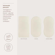 thumbnail: Meyco hoeslaken wieg pre-washed hydrofiel offwhite 40x80cm