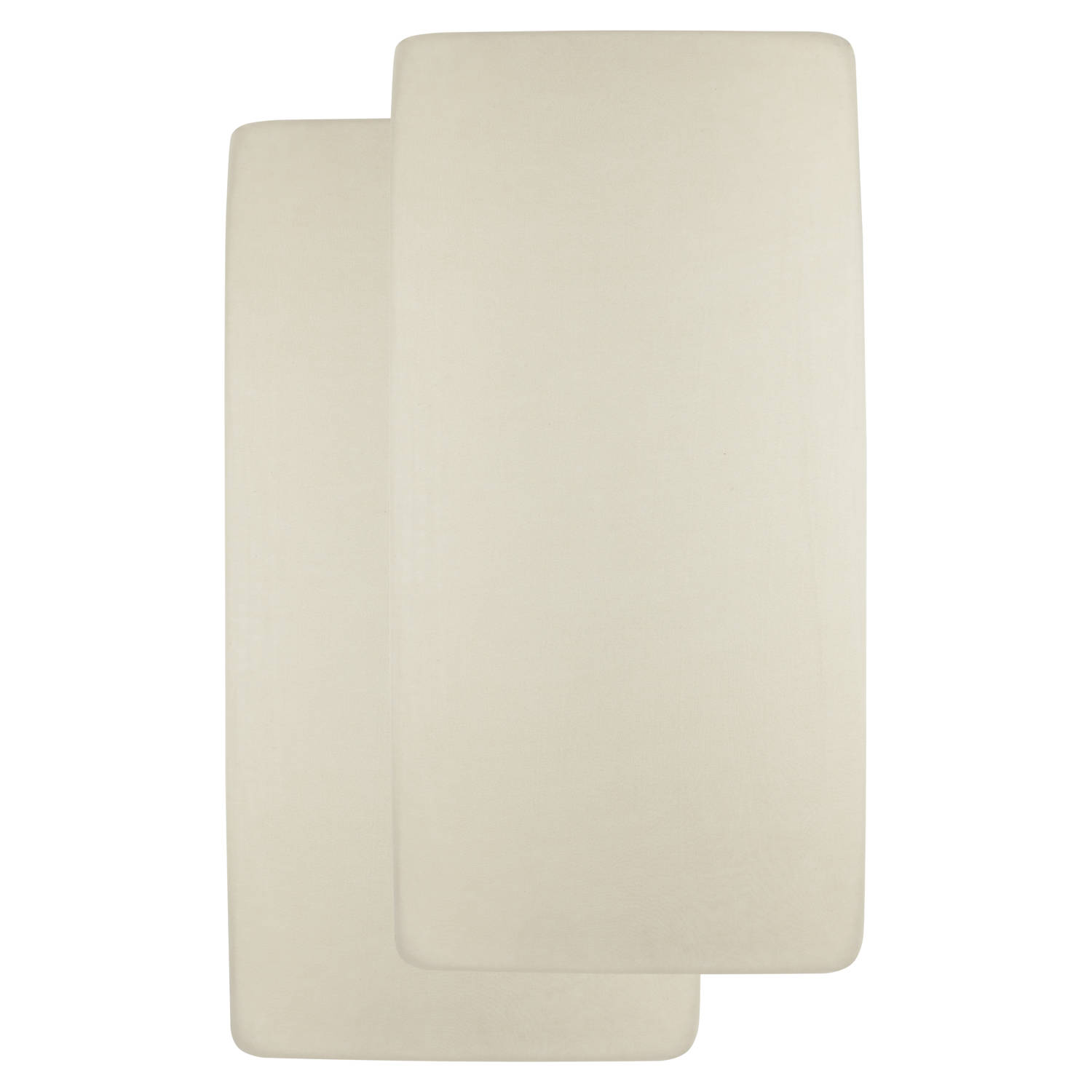 Meyco jersey hoeslaken juniorbed set van 2 soft sand