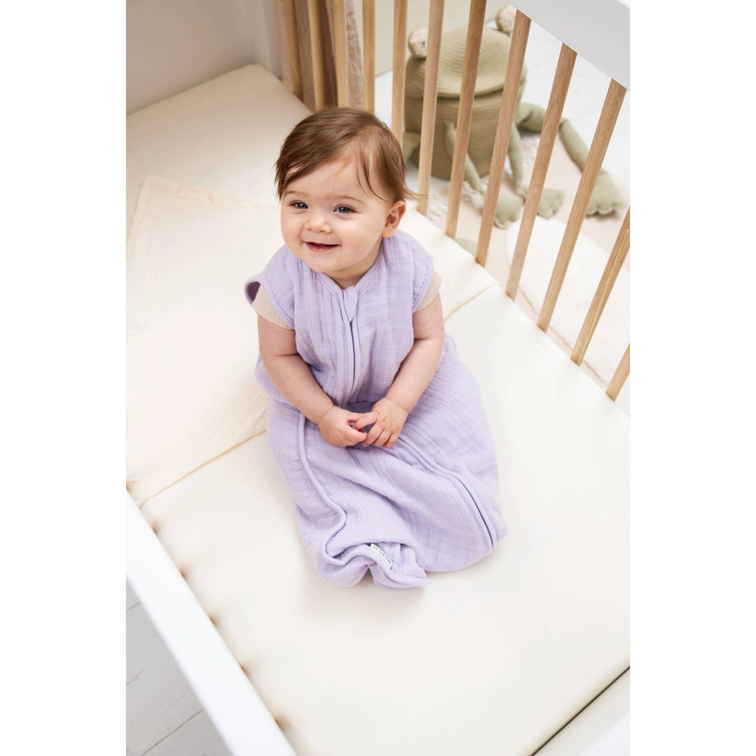 Meyco pre-washed hydrofiele zomerslaapzak soft lavender