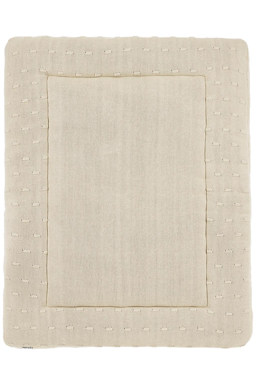 Meyco Knots boxkleed soft sand