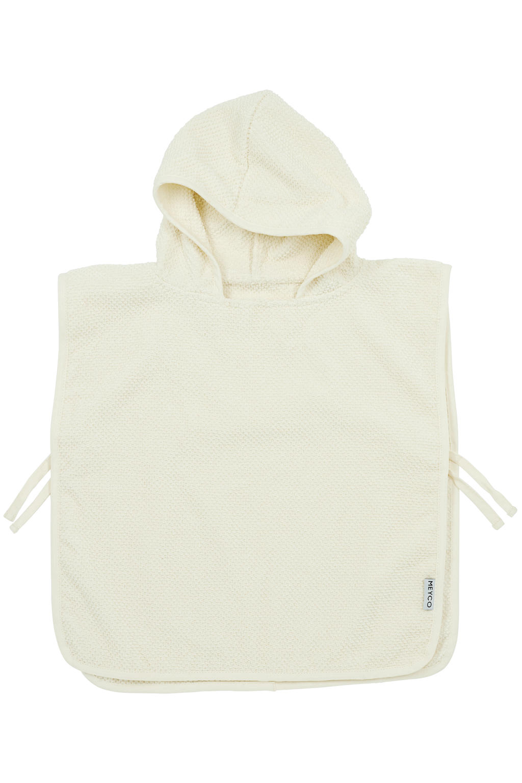 Meyco badponcho Popcorn natural 1-3 jaar