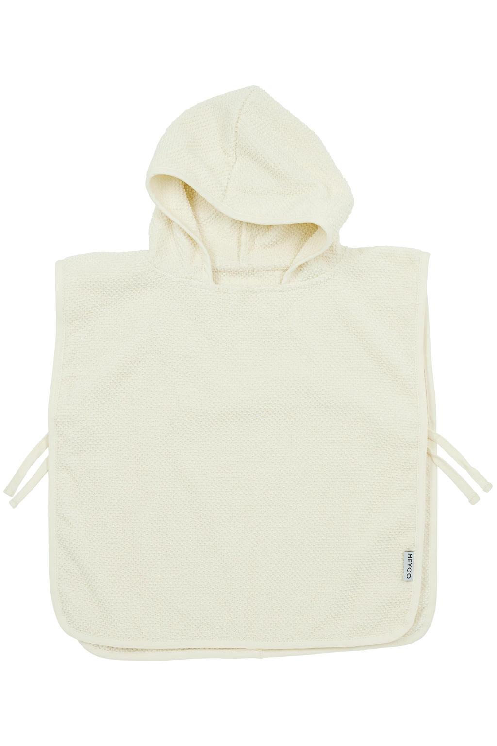 Meyco badponcho Popcorn natural 1-3 jaar