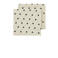 Meyco pre-washed hydrofiel doek Sweet Heart - soft sand/black (set van 2)