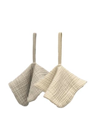speendoek 2-pack pre-washed hydrofiel soft sand/sand