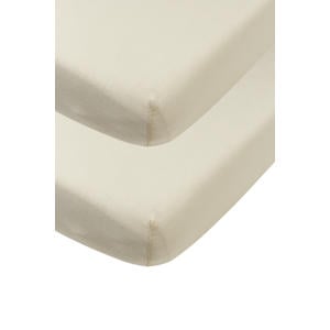 jersey hoeslaken wieg - soft sand (set van 2)