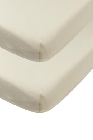 jersey hoeslaken wieg - soft sand (set van 2)