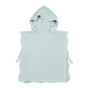 badstof badponcho Wavy grey blue 1-3 jaar