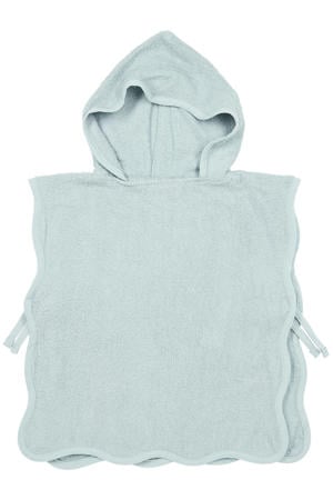 badstof badponcho Wavy grey blue 1-3 jaar