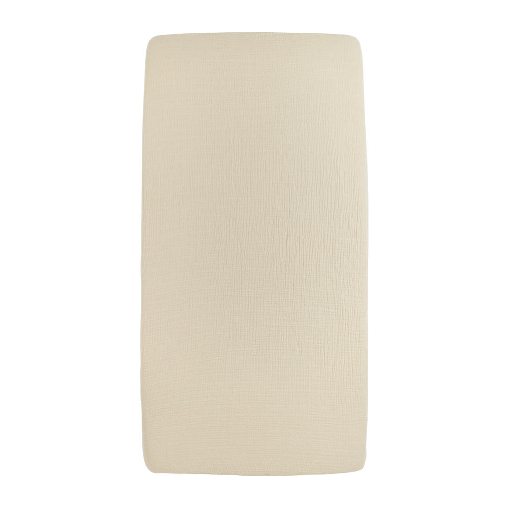 Meyco hoeslaken wieg pre-washed hydrofiel soft sand 40x80cm
