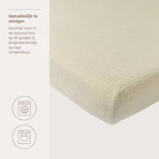 thumbnail: Meyco hoeslaken wieg pre-washed hydrofiel soft sand 40x80cm