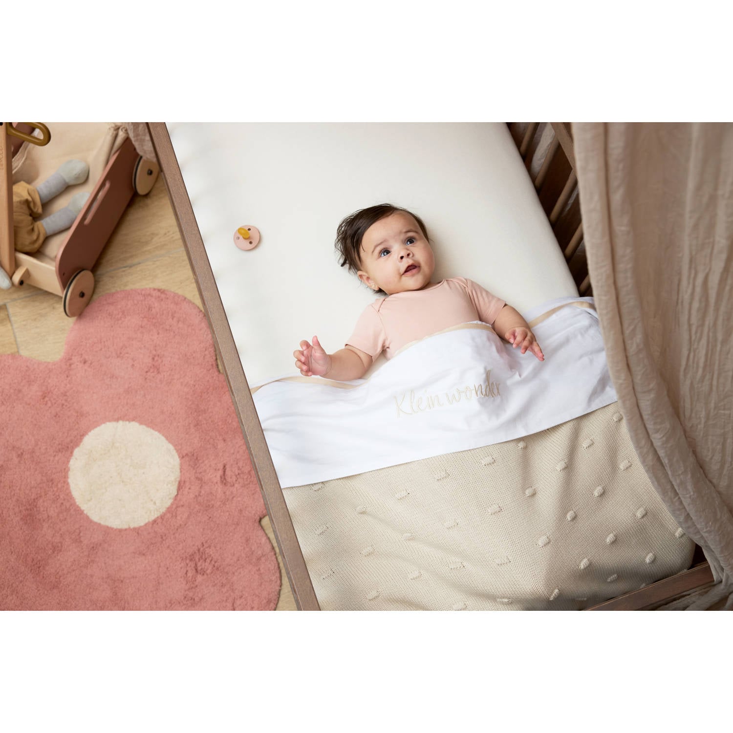 Meyco ledikantlaken Klein Wonder soft sand