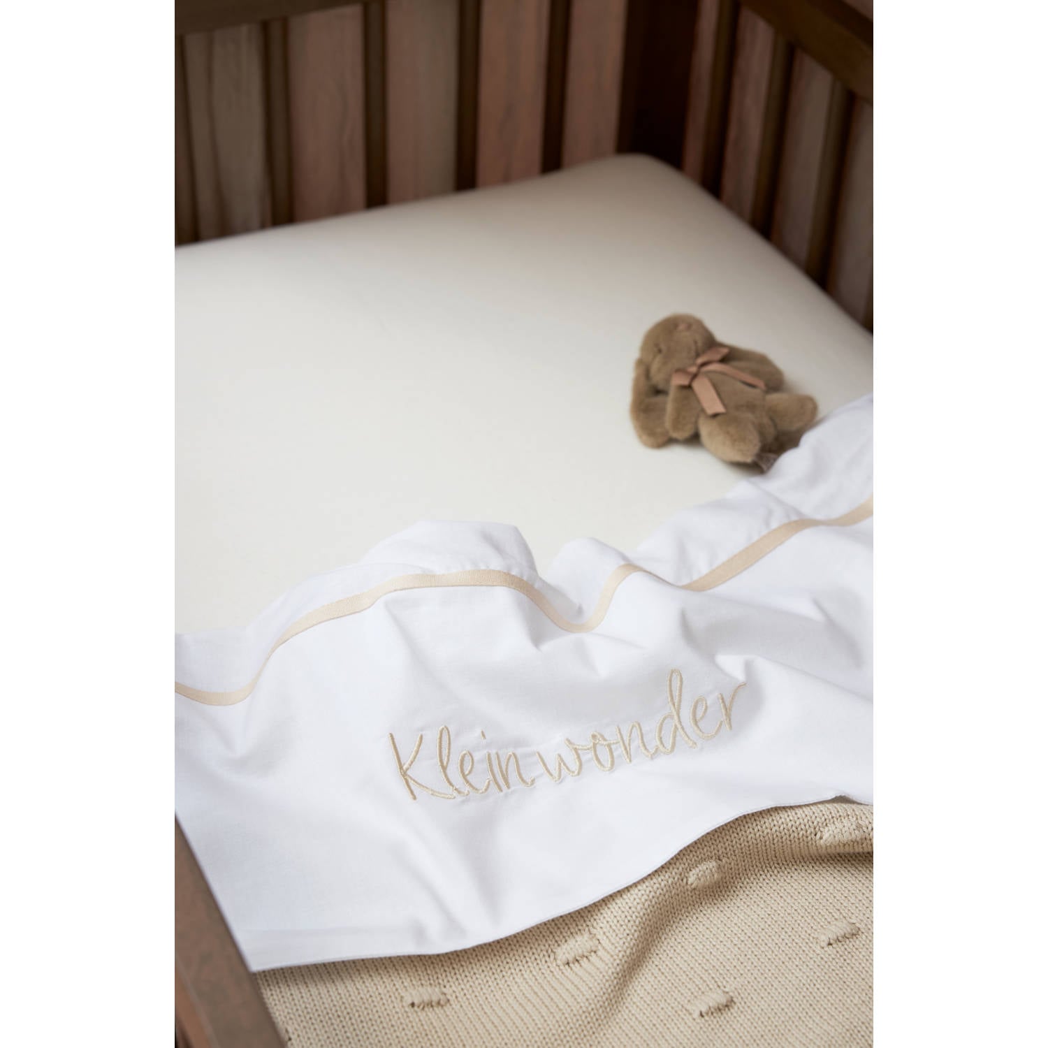 Meyco wieglaken Klein Wonder soft sand