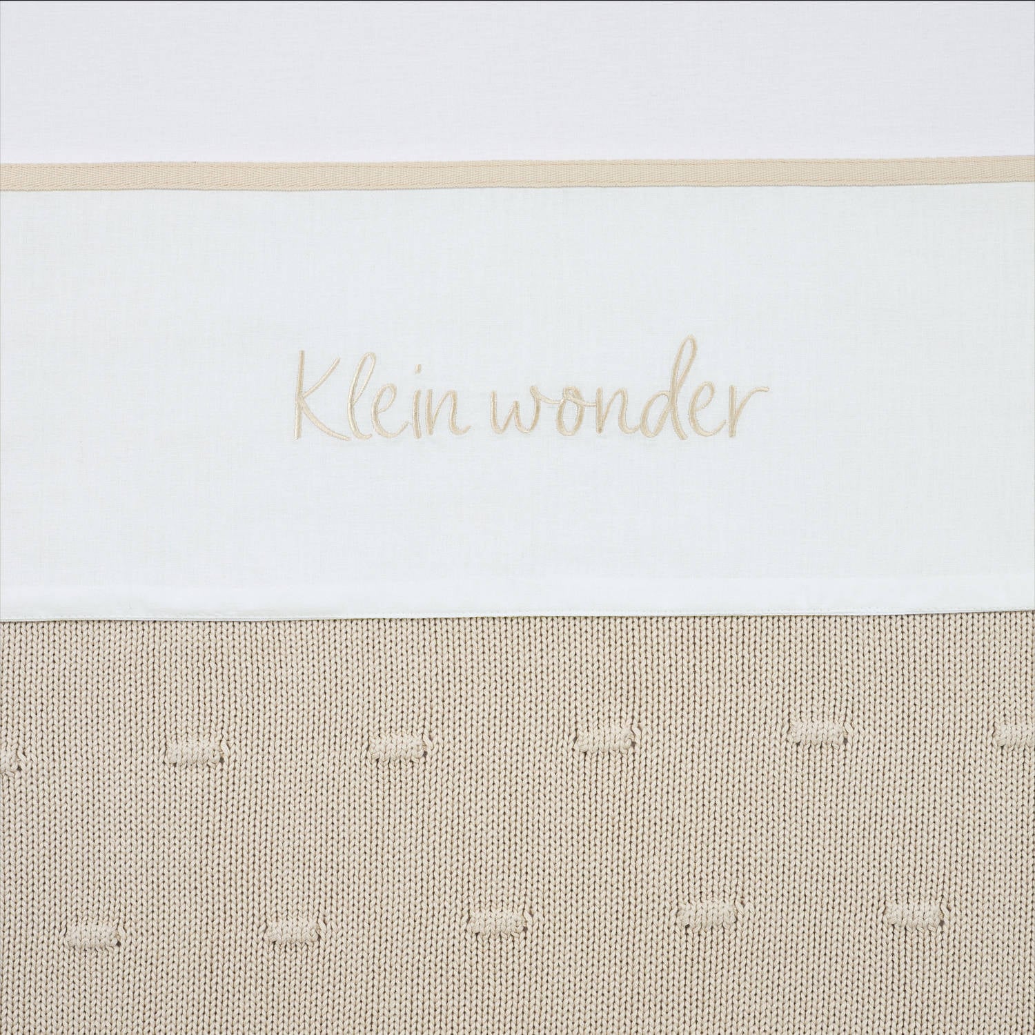 Meyco wieglaken Klein Wonder soft sand