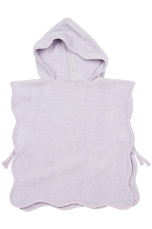 badstof badponcho Wavy soft lavender 1-3 jaar