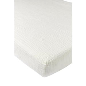 hoeslaken ledikant pre-washed hydrofiel offwhite 60x120cm