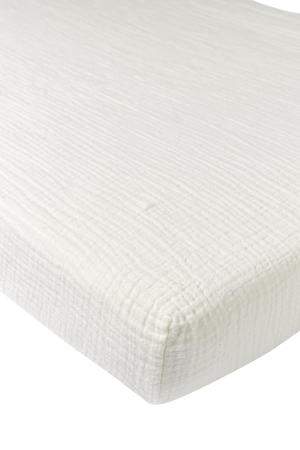 hoeslaken ledikant pre-washed hydrofiel offwhite 60x120cm