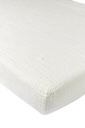 hoeslaken ledikant pre-washed hydrofiel offwhite 60x120cm