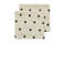 Meyco pre-washed hydrofiel monddoekje Sweet Heart - soft sand/black (set van 2)