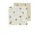 Meyco pre-washed hydrofiel monddoekje Ginkgo - offwhite/soft sand (set van 2)