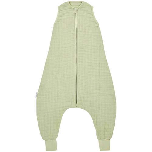 Meyco pre-washed hydrofiele zomer slaapoverall jumper soft olive afbeelding