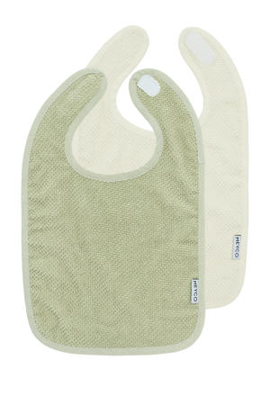 slab Popcorn - natural/soft olive (set van 2)