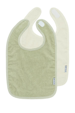 slab Popcorn - natural/soft olive (set van 2)