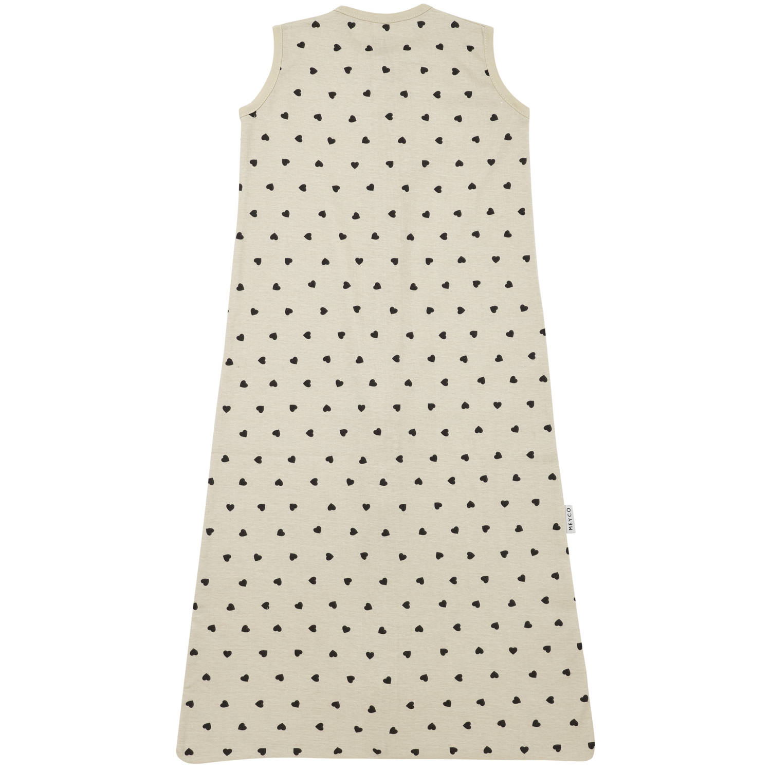 Meyco zomer slaapzak Sweet Heart soft sand black