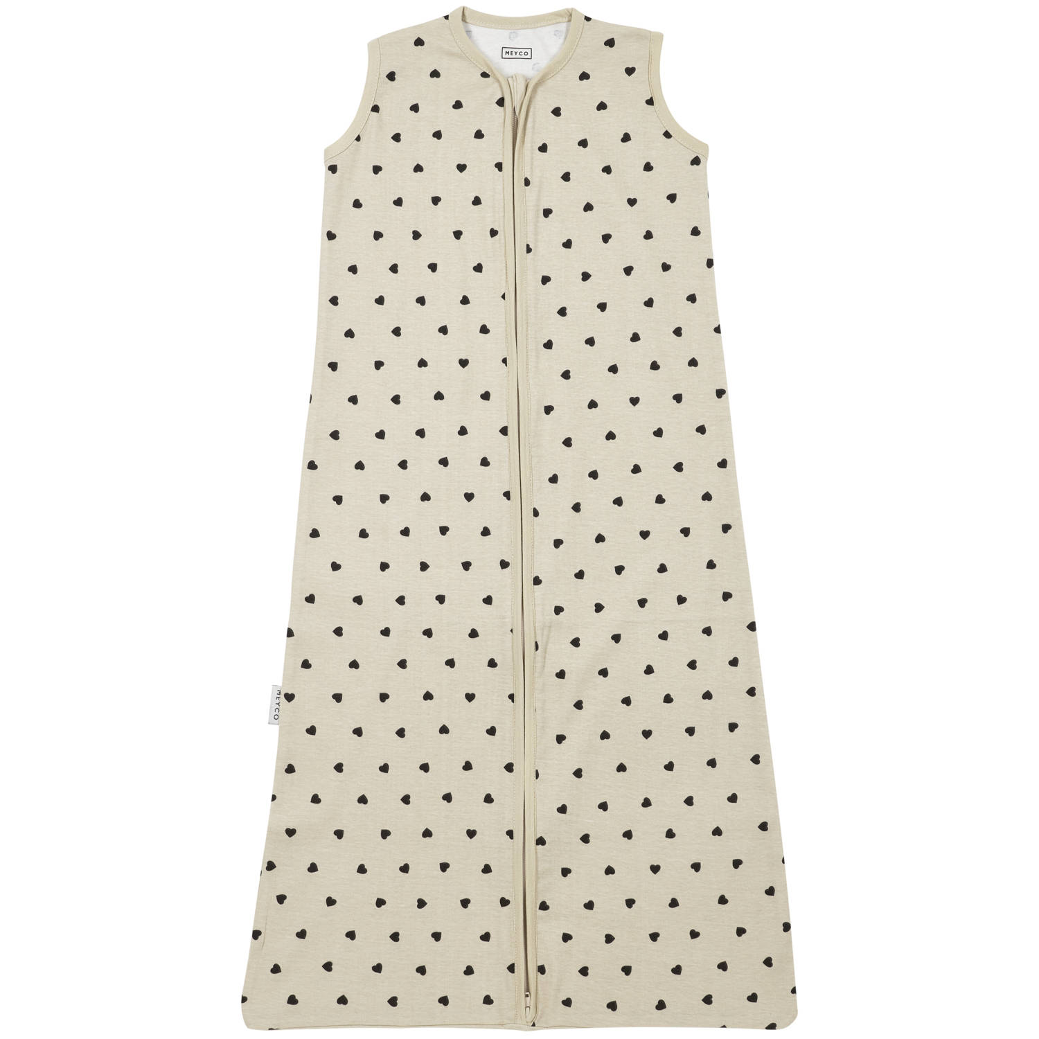 Meyco zomer slaapzak Sweet Heart soft sand black