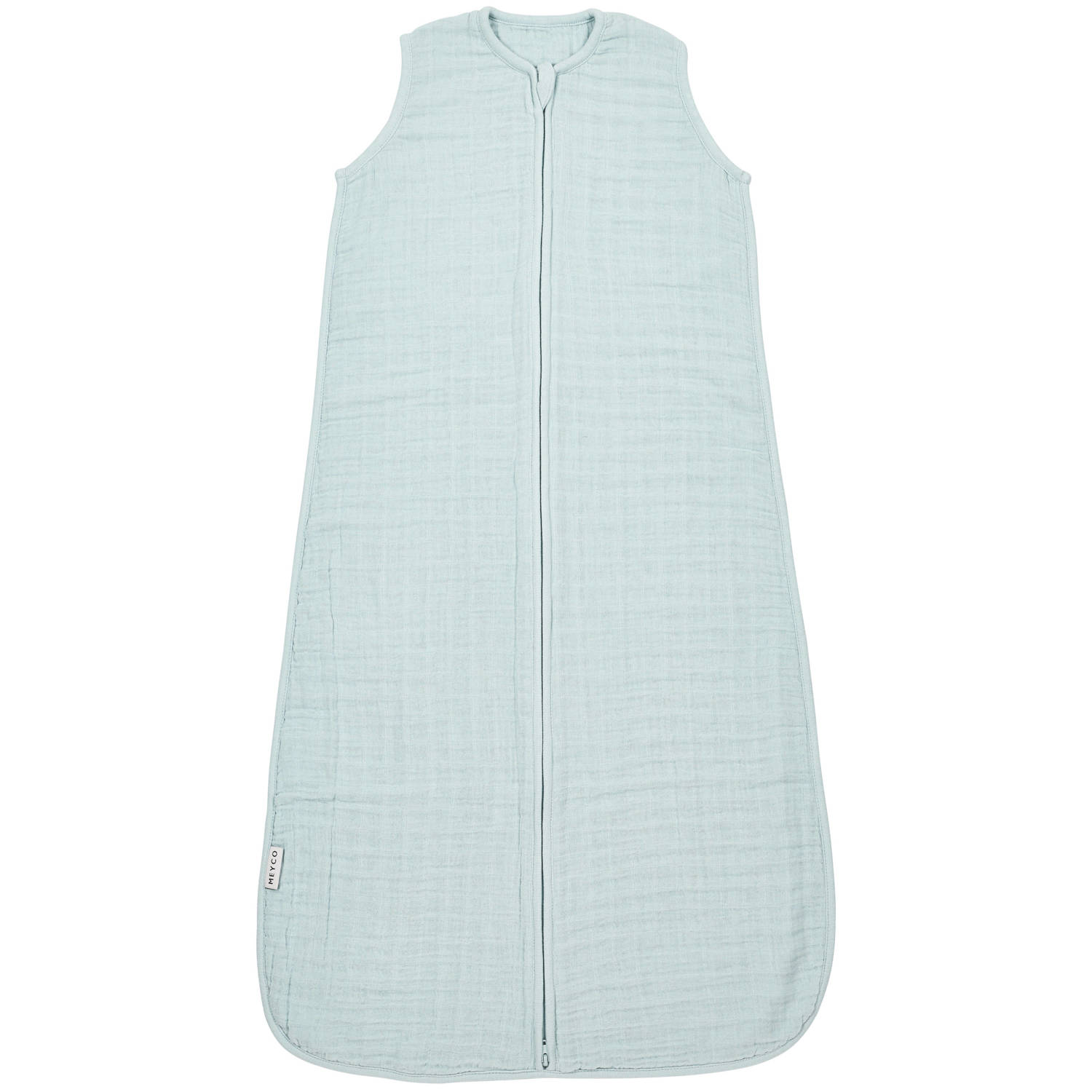 Meyco pre-washed hydrofiele zomerslaapzak grey blue