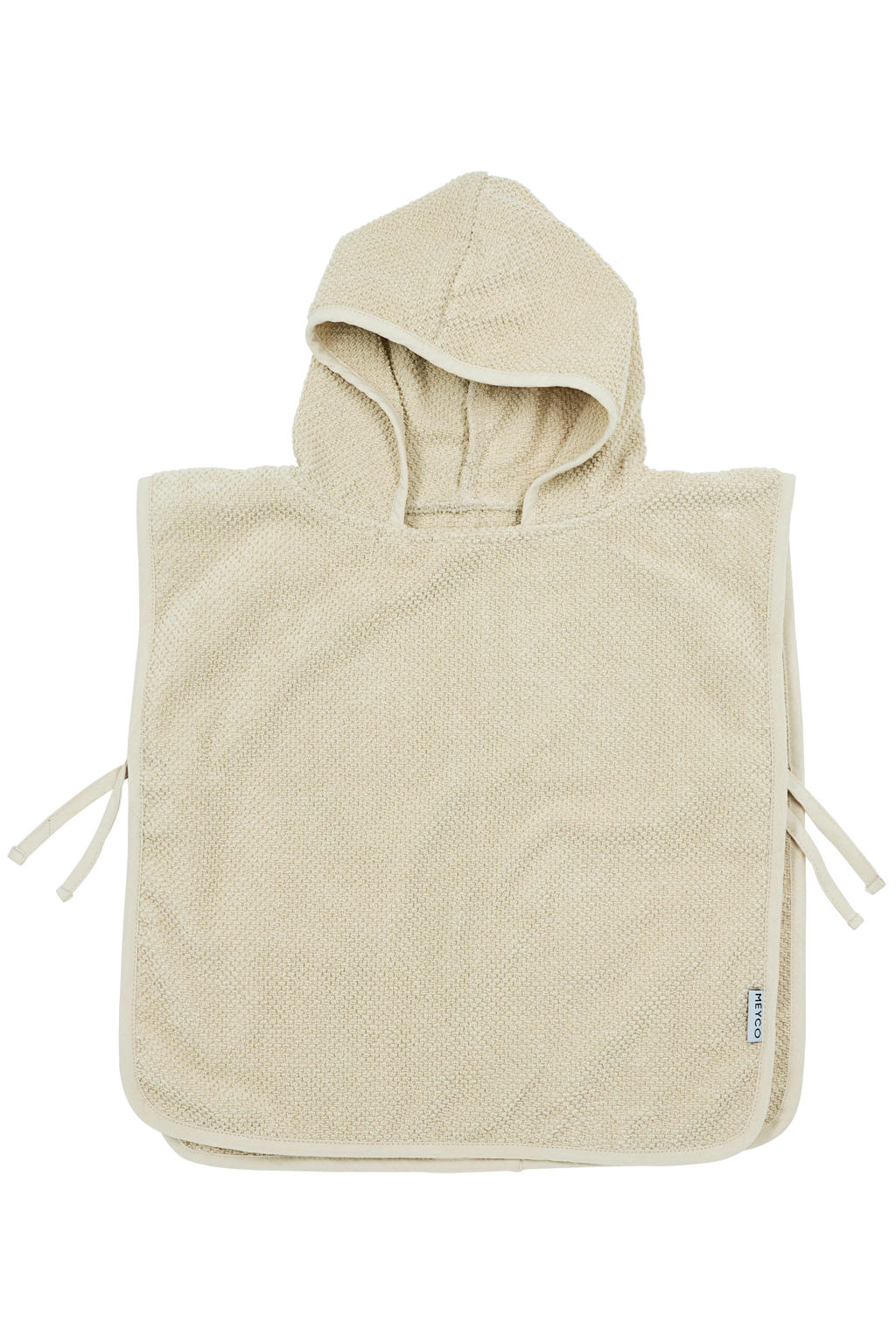 Meyco badponcho Popcorn soft sand 1-3 jaar