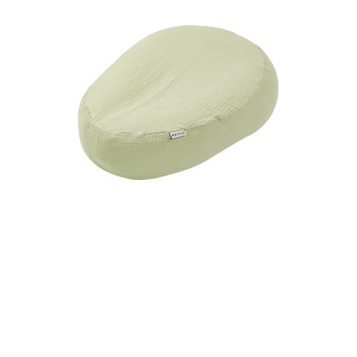 Meyco pre-washed hydrofiele relaxhoes voor voedingskussen soft olive afbeelding
