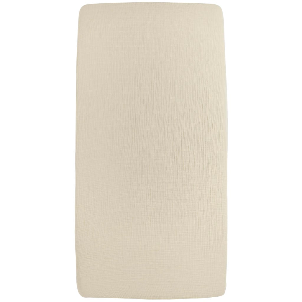 Meyco hoeslaken ledikant pre-washed hydrofiel soft sand 60x120cm