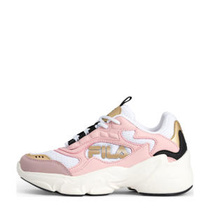COLLENE  sneakers wit/lichtroze/goud