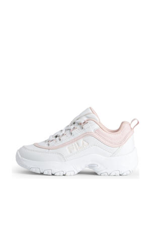 Strada  sneakers wit/lichtroze