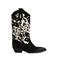 Sacha suède cowboylaarzen zwart/wit