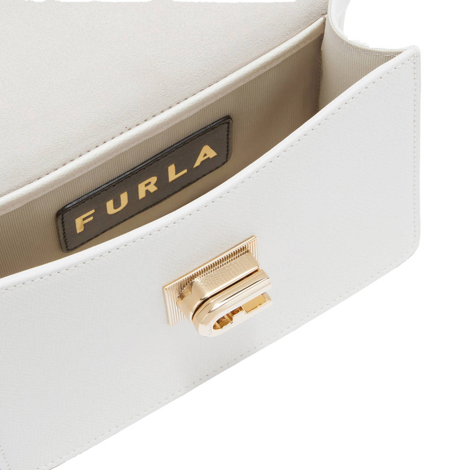 Furla leren crossbody tas 1927 Mini wit