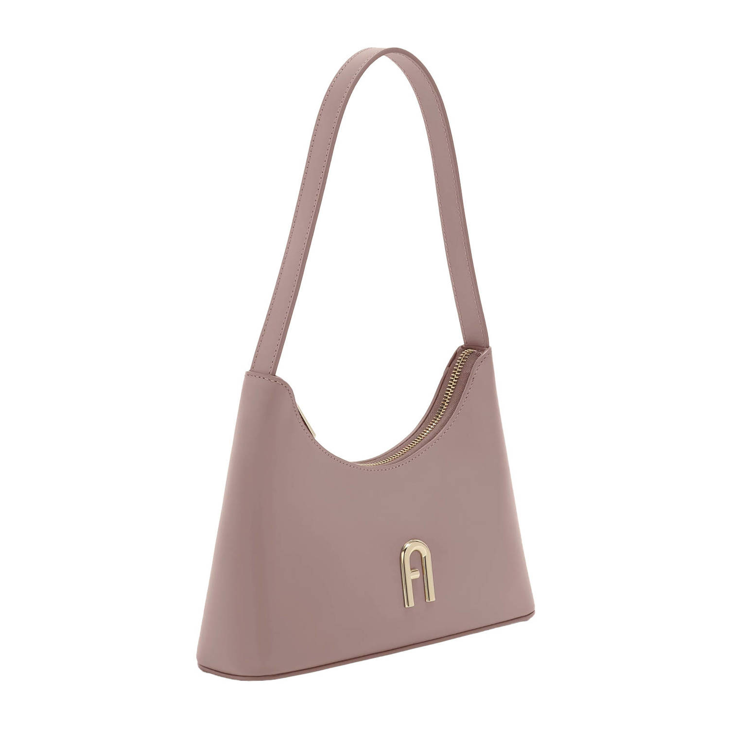 Furla leren schoudertas Diamante Mini oudroze