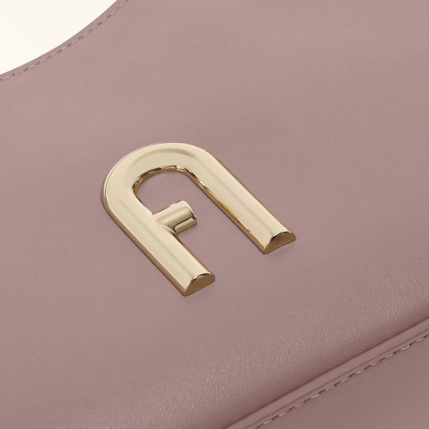 Furla leren schoudertas Diamante Mini oudroze