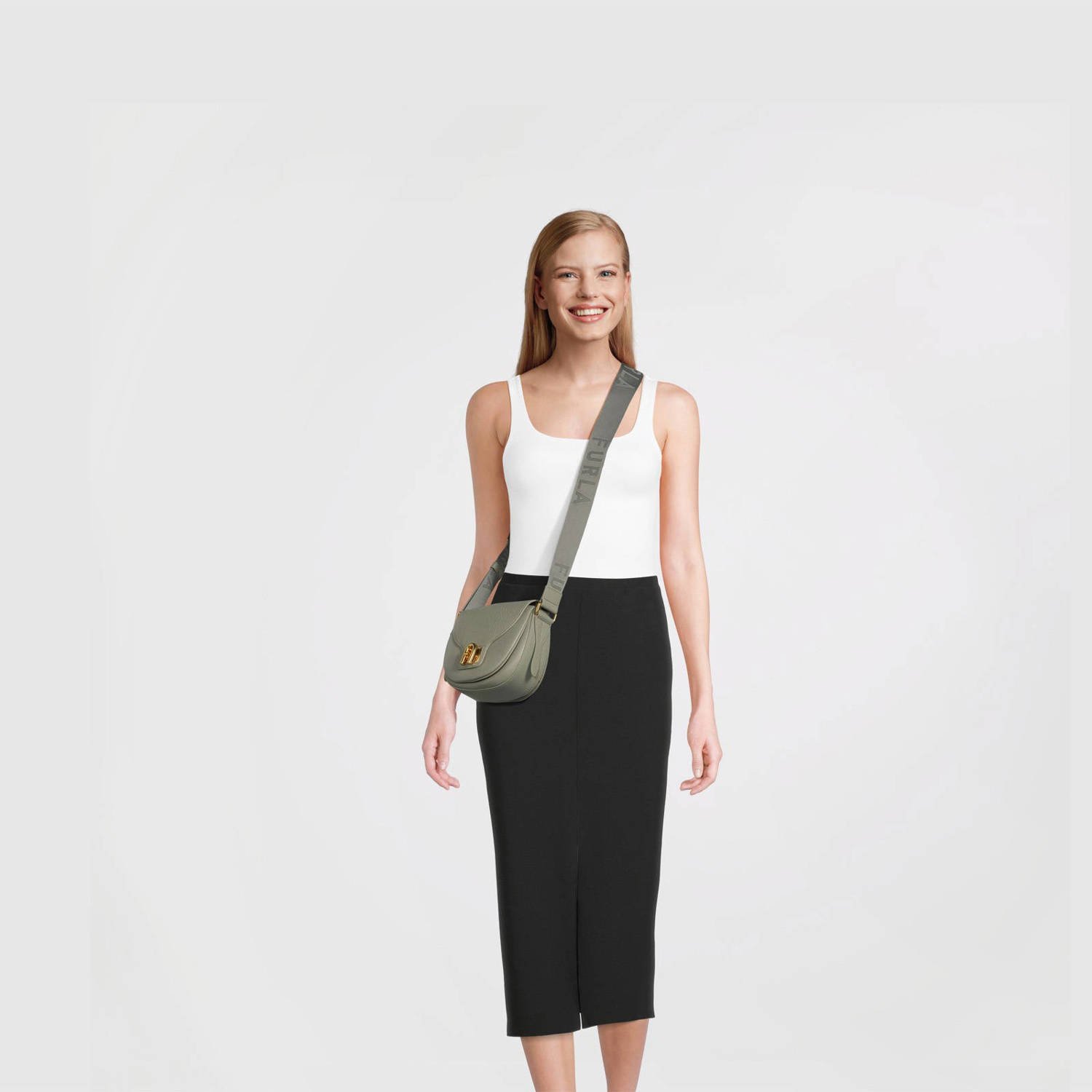 Furla Crossbody bags Lotus Mini Crossbody in groen