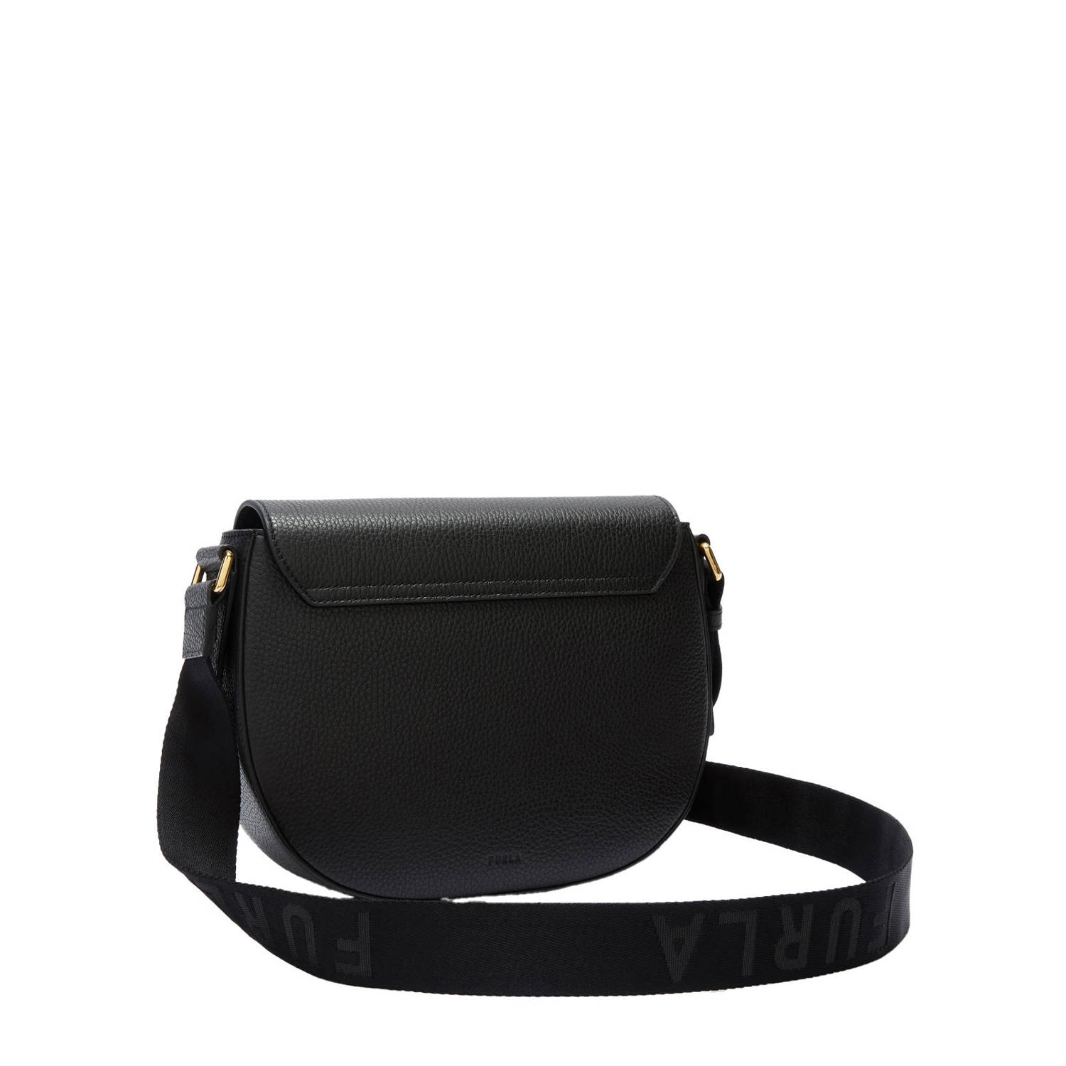 Furla leren crossbody tas Lotus S zwart