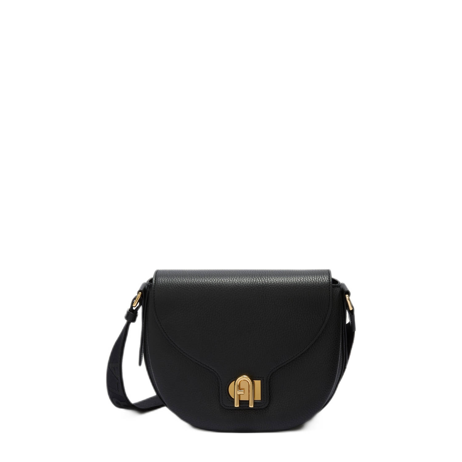 Furla leren crossbody tas Lotus S zwart