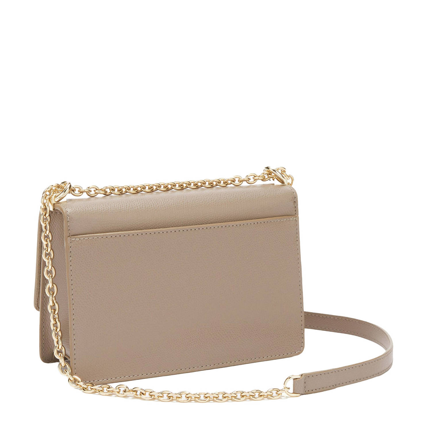 Furla leren crossbody tas 1927 Mini taupe