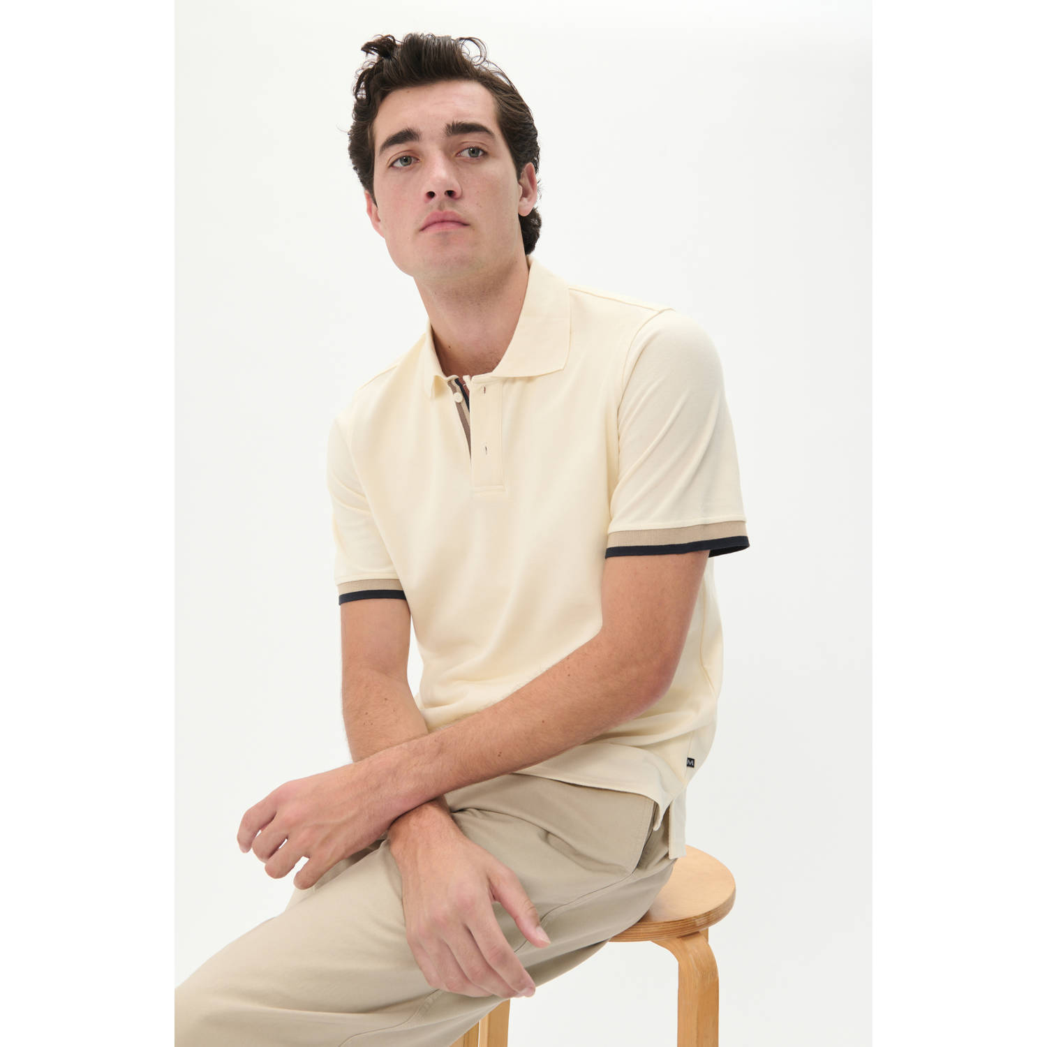 Matinique regular polo ecru